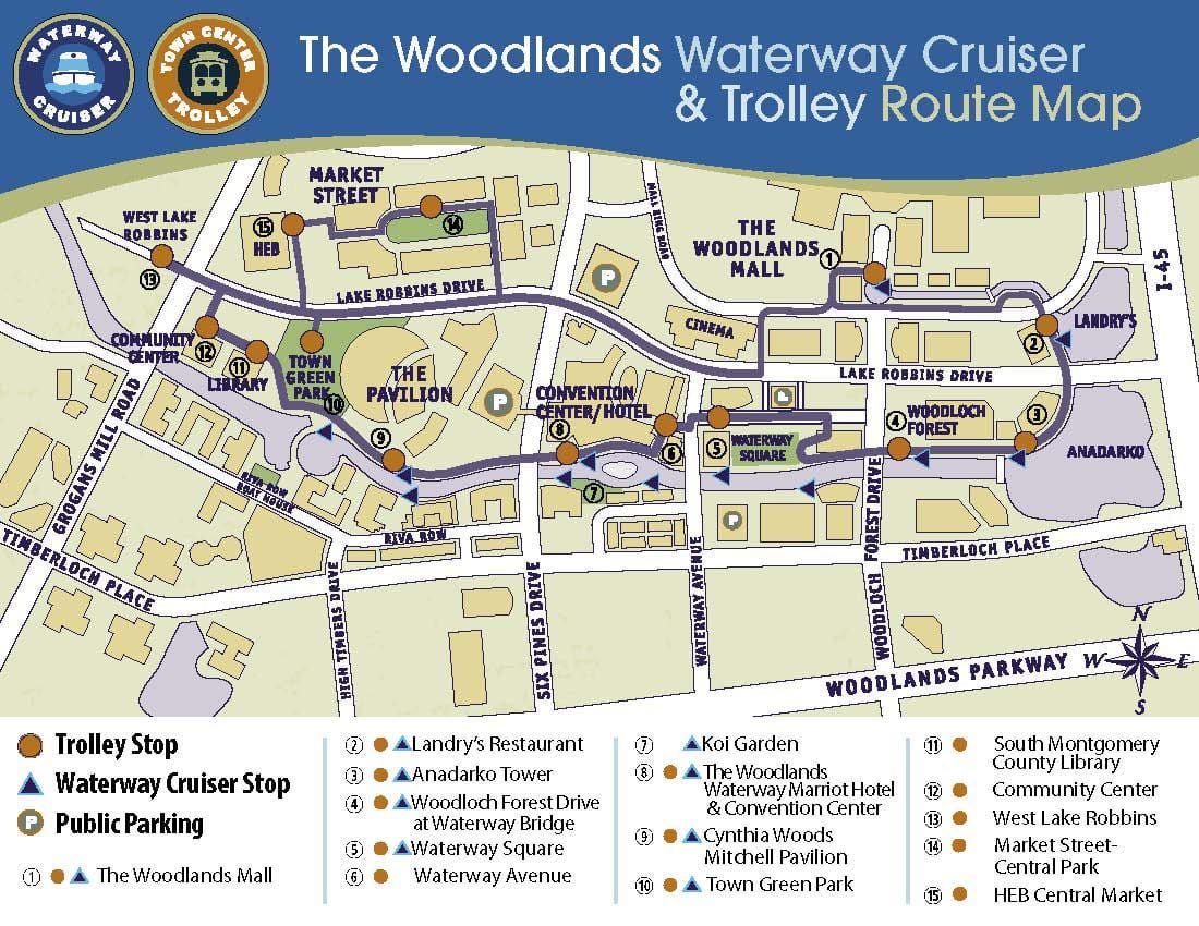 the Woodlands ಮಾಲ್ ನಕ್ಷೆ