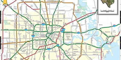 ನಕ್ಷೆ Houston texas